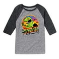 thumbnail image 1 of Rugrats - Tropical Reptar - Toddler And Youth Raglan Graphic T-Shirt, 1 of 4