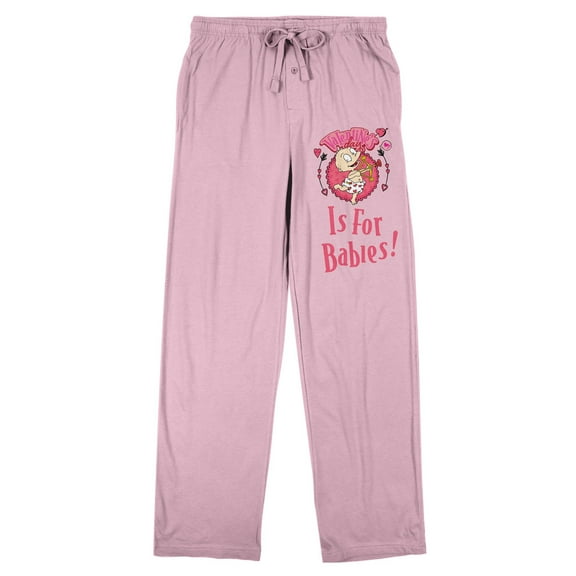 Rugrats Valentine's Day Is For Babies Women's Pink Sleep Pajama Pants-XS