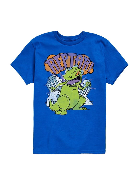 - Vintage Portrait Reptar Stomp Boys' Short Sleeve Graphic T-Shirt