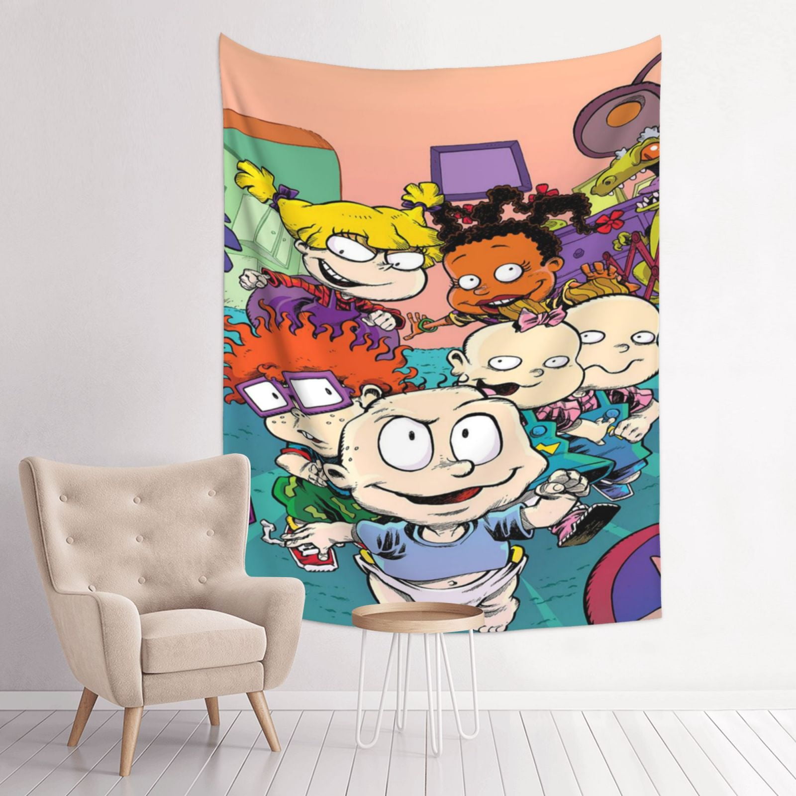 Rugrats Wall Tapestry Anime Poster For Bedroom Aesthetics Funny Room ...