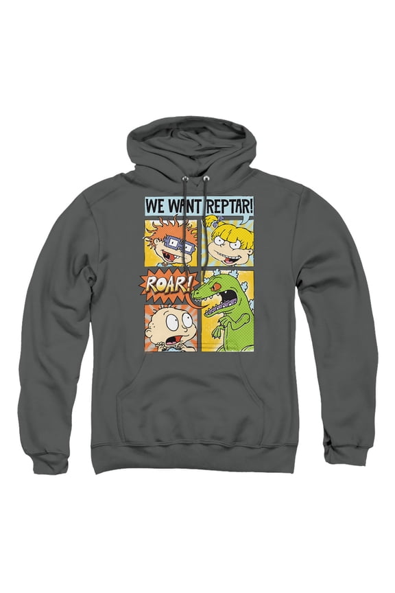 We Want Reptar! Comic Unisex Adult Pull-Over Hoodie
