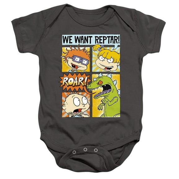 Rugrats We Want Reptar! Comic Unisex Infant Snap Suit for Baby