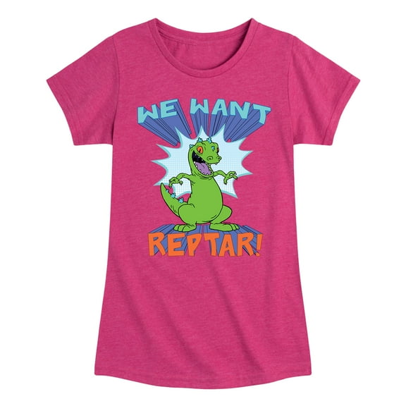 Rugrats - We Want Reptar - Toddler And Youth Girls Short Sleeve Graphic T-Shirt