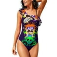 thumbnail image 1 of Rugrats Women's One Piece Swimsuits Ruffle Swimwear Bathing Suits Tummy Control Swim Suit XL, 1 of 6
