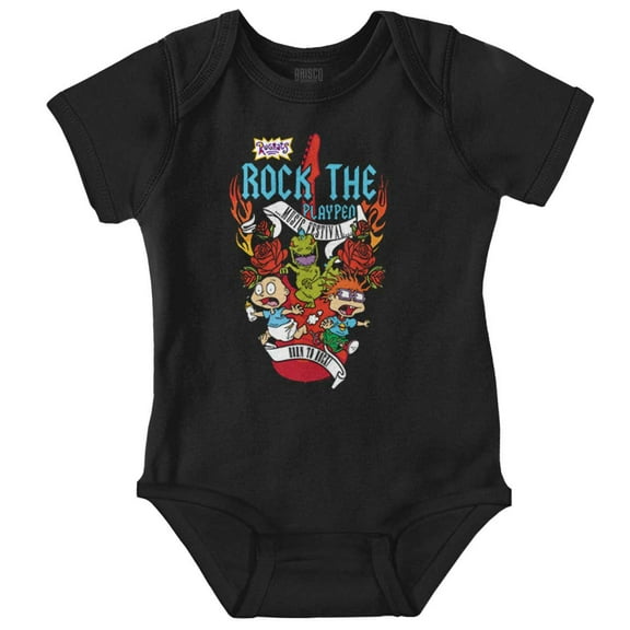 Rugrats and Reptar Born to Rock Romper Boys or Girls Infant Baby Brisco Brands 12M