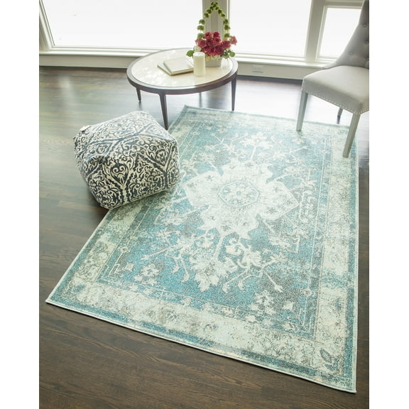 Rugs America Beverly 2'2" x 7'6" Rug in Blue