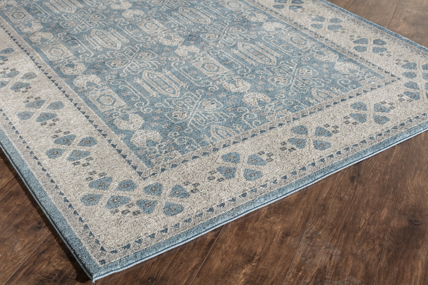Rugs America Estelle Seafoam/Ivory Area Rug