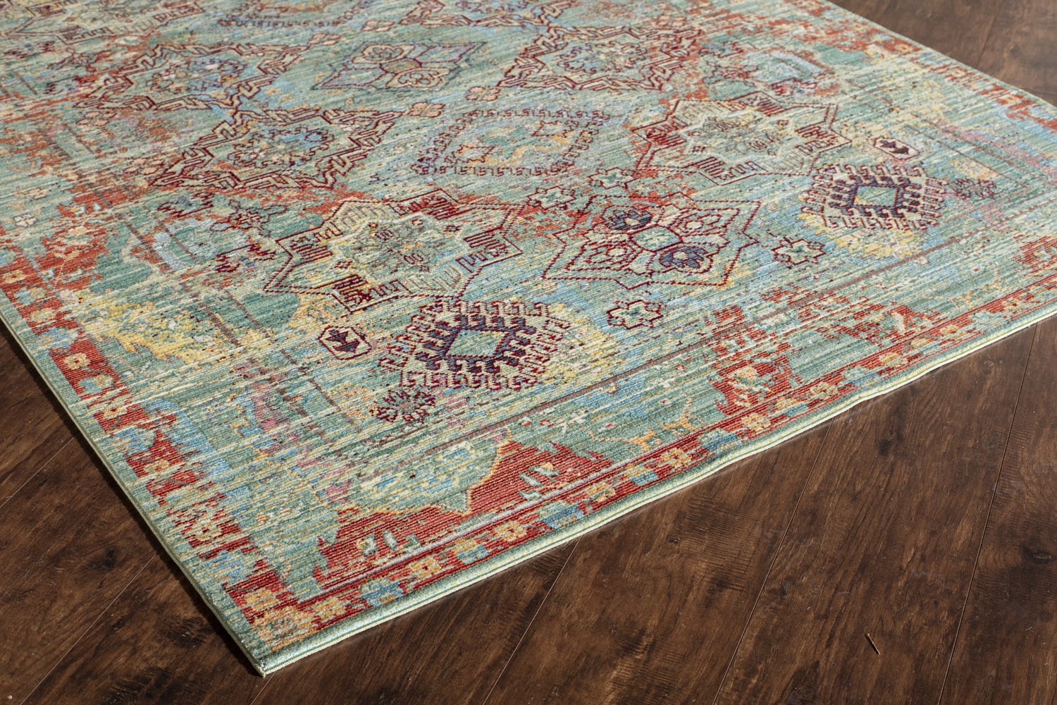 Rugs America Asteria Collection Multi AI300A Transitional Abstract Area Rug 8' x 10'