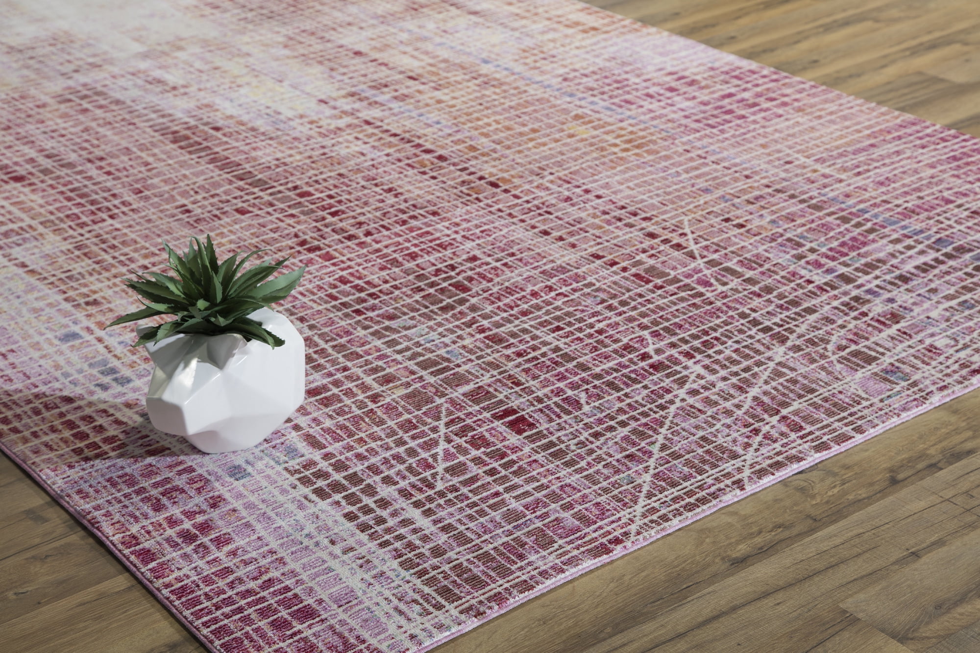 Rugs America Asteria Collection Cardinal Red AI700A Contemporary