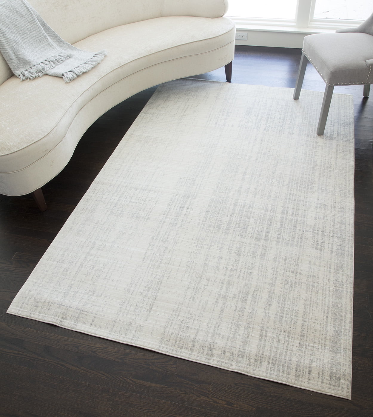 Rugs America Asteria Collection Ivory grey AI100A Contemporary Abstract
