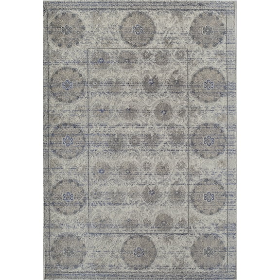 Rugs America Beverly 2' x 3' Rug in Gray Ivory