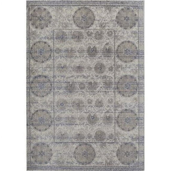 Rugs America 25510 Beverly Blue Abstract Rug, 5 ft. 3 in. x 7 ft. 6 in.