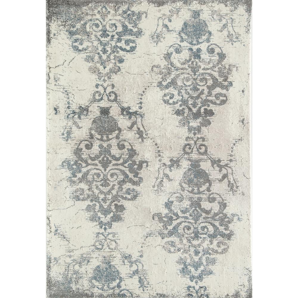 Rugs America Brighton Collection Ivory Stone BH100A Transitional Oriental Area Rug 8' x 10'