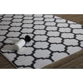 thumbnail image 1 of Rugs America Brooklyn Collection Ivory Black BK100I Contemporary Geometric Area Rug 5'3"x7'10", 1 of 4