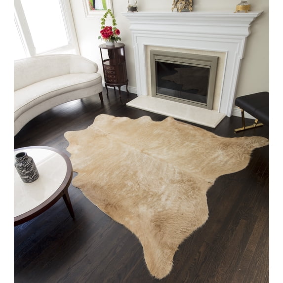 rugs america ch100a area rug, 6'x8', light natural skin