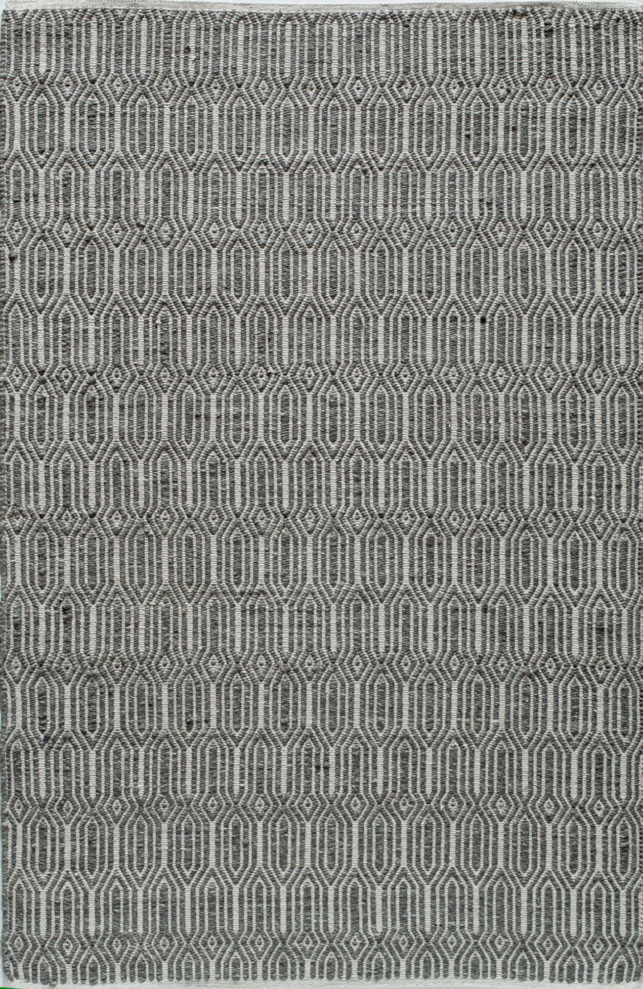 Rugs America Emanuel 6235C Charcoal Geometric Contemporary Gray Area Rug, 5'x8'