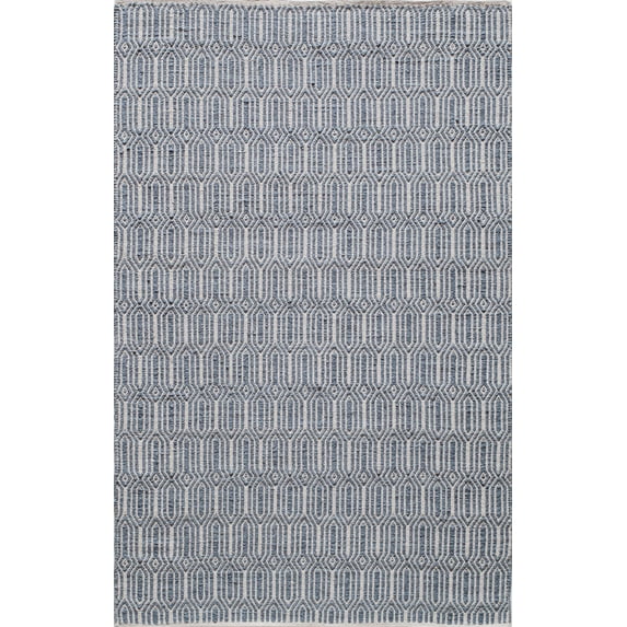 Rugs America Emanuel 6235E Navy Geometric Contemporary Blue Area Rug, 2'x3'