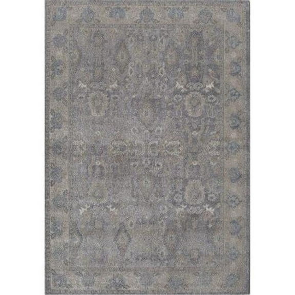 Rugs America Estelle 5'3" x 7'6" Rug in Gray Ivory
