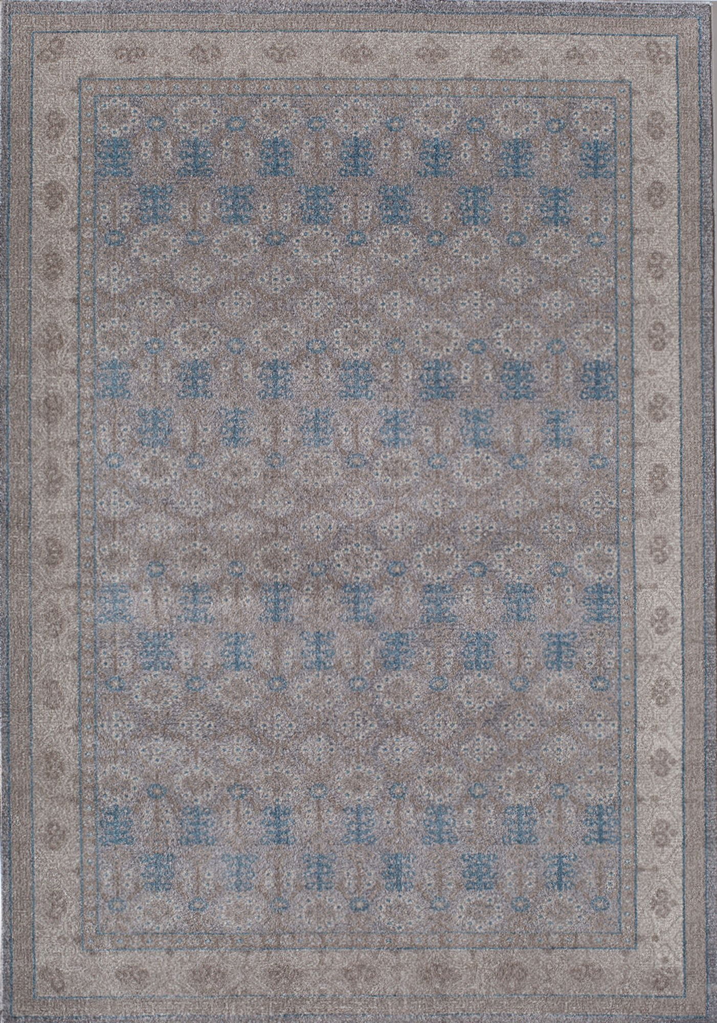 Rugs America Estelle Collection grey Ivory ET200A Transitional Abstract Area Rug 4' x 5'7"