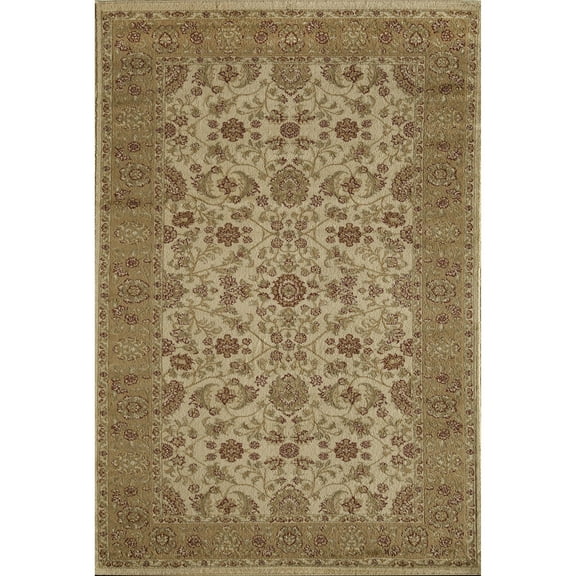 Rugs America Faith 3129-CRM Tabriz Cream Oriental Traditional Beige Area Rug, 7'10"x10'10"