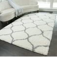 thumbnail image 1 of Rugs America Feather Shag Collection Ivory grey Links FH200C Contemporary Geometric Area Rug 2'3" x 8', 1 of 6