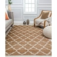 thumbnail image 1 of Rugs America GN25A Fancy Trellis Transitional Brown Area Rug, 8'0"x10'0", 1 of 6