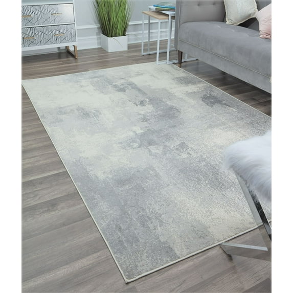 Rugs America Gallagher GL45B Tonal Grey Vintage Transitional Area Rug, 5'3"x7'
