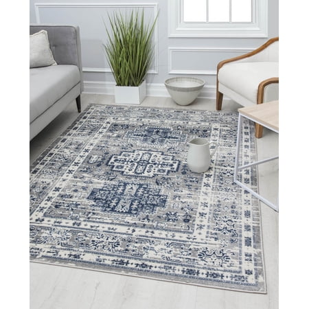 Rugs America Gallagher GL55F Inky Sundara Vintage Transitional Area Rug, 2'6"x8'