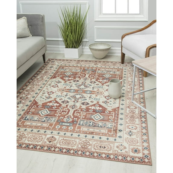 Rugs America Gallagher GL60A Sangria Koti Vintage Transitional Area Rug, 2'6"x4'