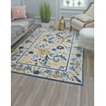 thumbnail image 1 of Rugs America Hanna VA30D Gardenia Ivory Gold Floral Transitional White Area Rug, 9'x12', 1 of 9