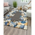 thumbnail image 1 of Rugs America Hanna VA35A Royal Blossom Golden Onyx Floral Transitional Black Area Rug, 5'x7', 1 of 10