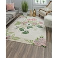 thumbnail image 1 of Rugs America Hanna VA40A Rose Garden Cream Floral Transitional Beige Area Rug, 8'x10', 1 of 10