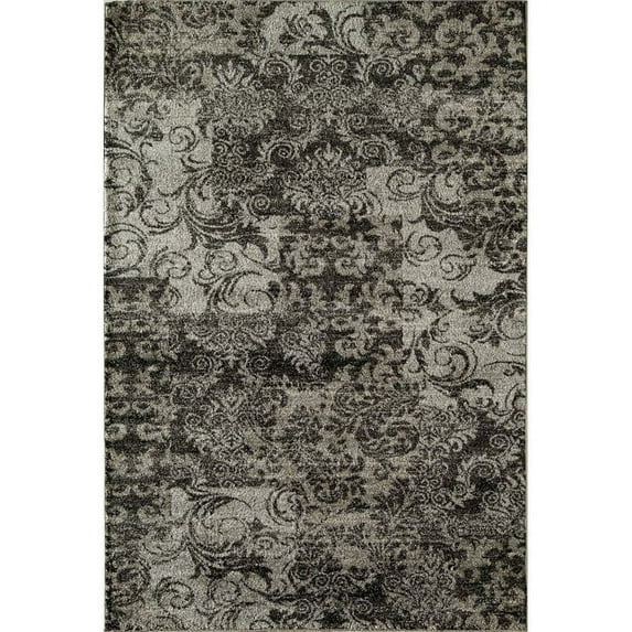Rugs America Hudson Charcoal Patch Area Rug
