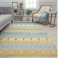 thumbnail image 1 of Rugs America Jaelyn JD20A Cool Horizon Tribal Bohemian Yellow Area Rug, 2'6" x 8', 1 of 10