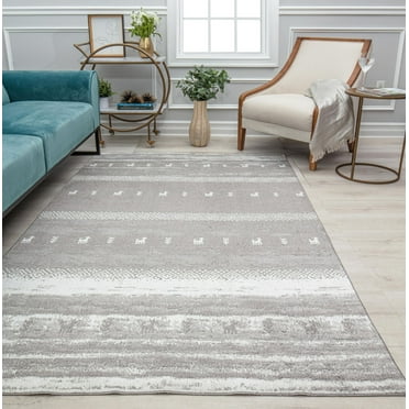 Rugs America Jaelyn JD60A Coastline Constellation Tribal Bohemian Gray Area Rug, 2'6" x 8'