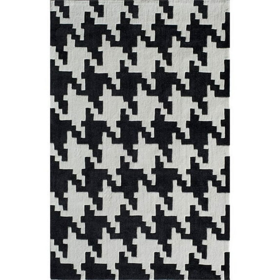 Rugs America Jourdan Collection Houndstooth Onyx 6225C Contemporary Geometric Area Rug 8' x 10'