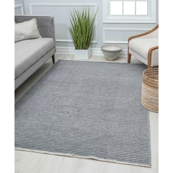 Rugs America Kai KI10A Rebellious Raven Transitional Vintage Gray Area Rug, 8'0"X10'0"