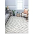 thumbnail image 1 of Rugs America Loralai LL10A Diamonds Geometric Contemporary White Area Rug, 8'0"x10'0", 1 of 6