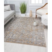 Rugs America Ludlow MD10B Chantilly Cream Transitional Vintage Tan Area Rug, 26 x 8