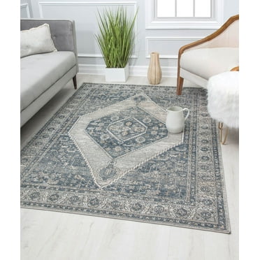 Rugs America Ludlow MD35D Mink Windsor Transitional Vintage Grey Area Rug, 8'0"X10'0"