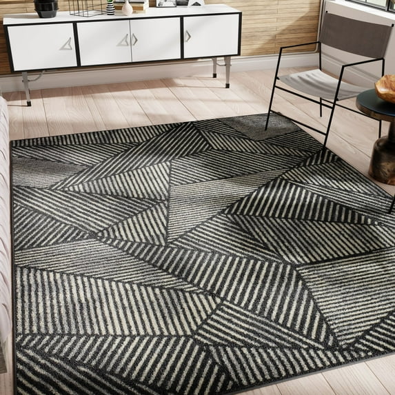 Rugs America Matthieu MT15A Contemporary Geometric 5'0" x 7'0" Area Rug