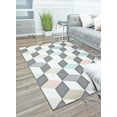 thumbnail image 1 of Rugs America Mika MO20A Earl Grey Geometric Contemporary Multi Area Rug, 8'x10', 1 of 6