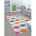 thumbnail image 1 of Rugs America Mika MO20B Apple Cider Geometric Contemporary Multi Area Rug, 8'x10', 1 of 7