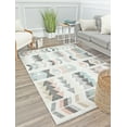 thumbnail image 1 of Rugs America Mika MO50A Mint Lime Geometric Contemporary Gray Area Rug, 2'6"x4', 1 of 7
