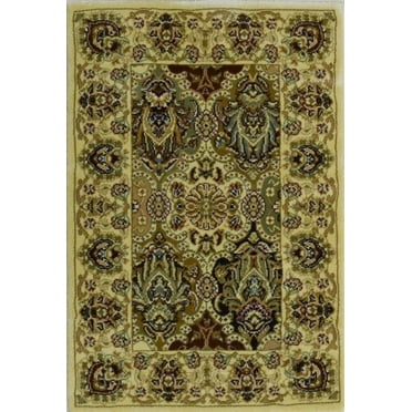 Rugs America New Vision Collection Panel Cream P108-CRM Traditional Oriental Area Rug 2'3" x 7'10"