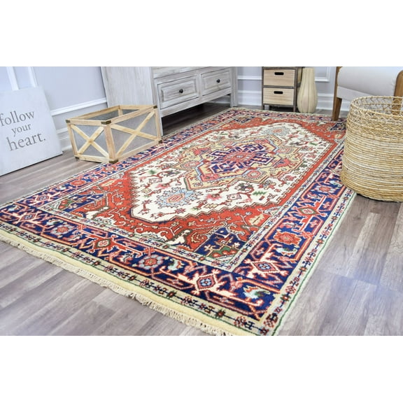 Rugs America Ovalle RH001 Ivory Coast Transitional Boho Area Rug, 2'6"x6'