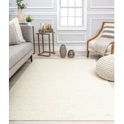 Rugs America Pale Ona DF15A Houndstooth Farmhouse Cream Area Rug, 2 0 x3 0