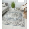 thumbnail image 1 of Rugs America Preston PS40A Magnolia Hatchwork Transitional Vintage Gray Area Rug, 8'0"X10'0", 1 of 5