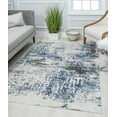 thumbnail image 1 of Rugs America Preston PS50B Ivory Sapphire Splatter Transitional Vintage White Area Rug, 2'6" x 4', 1 of 5
