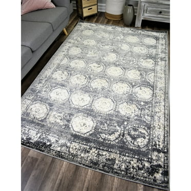 Rugs America Riley Collection Burnt Ember RY10A Vintage Transitional Area Rug 5'0"x7'0"